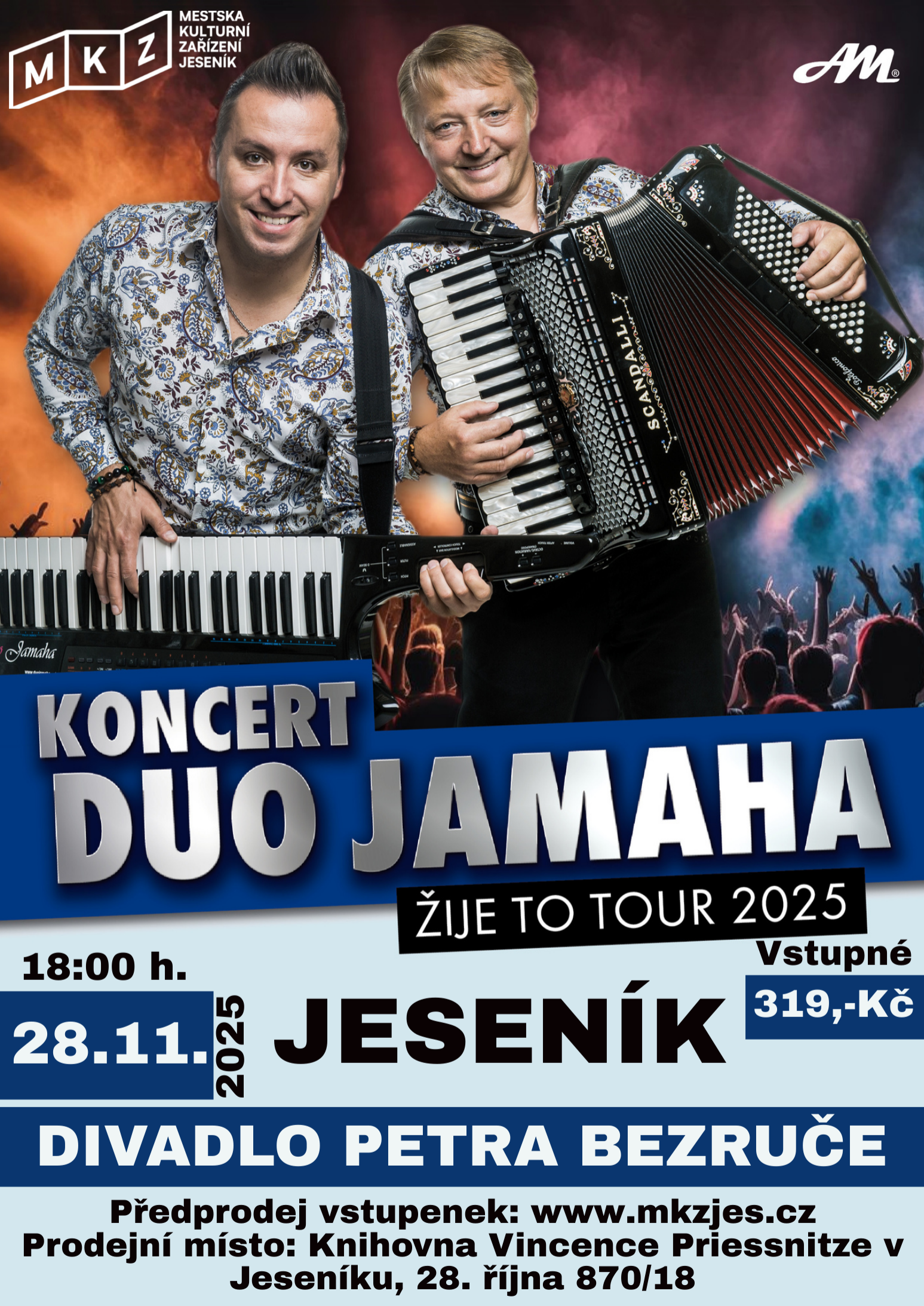 Koncert DUO JAMAHA ŽIJE TO TOUR 2025