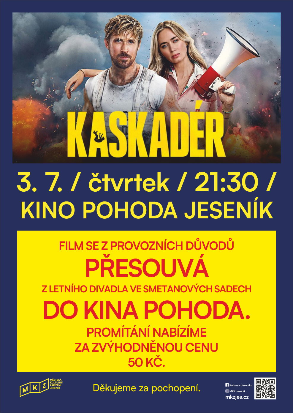 PROMÍTÁNÍ POD ŠIRÝM NEBEM: KASKADÉR