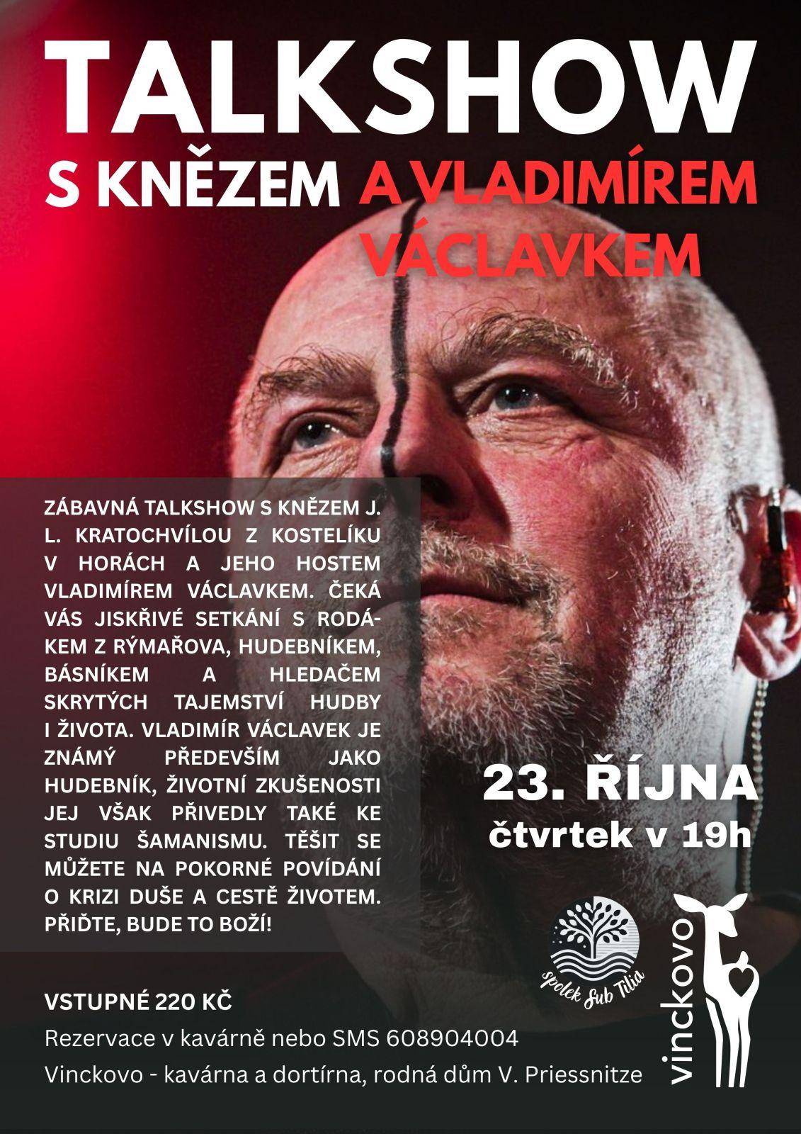 Talkshow s knězem a Vladimírem Václavkem