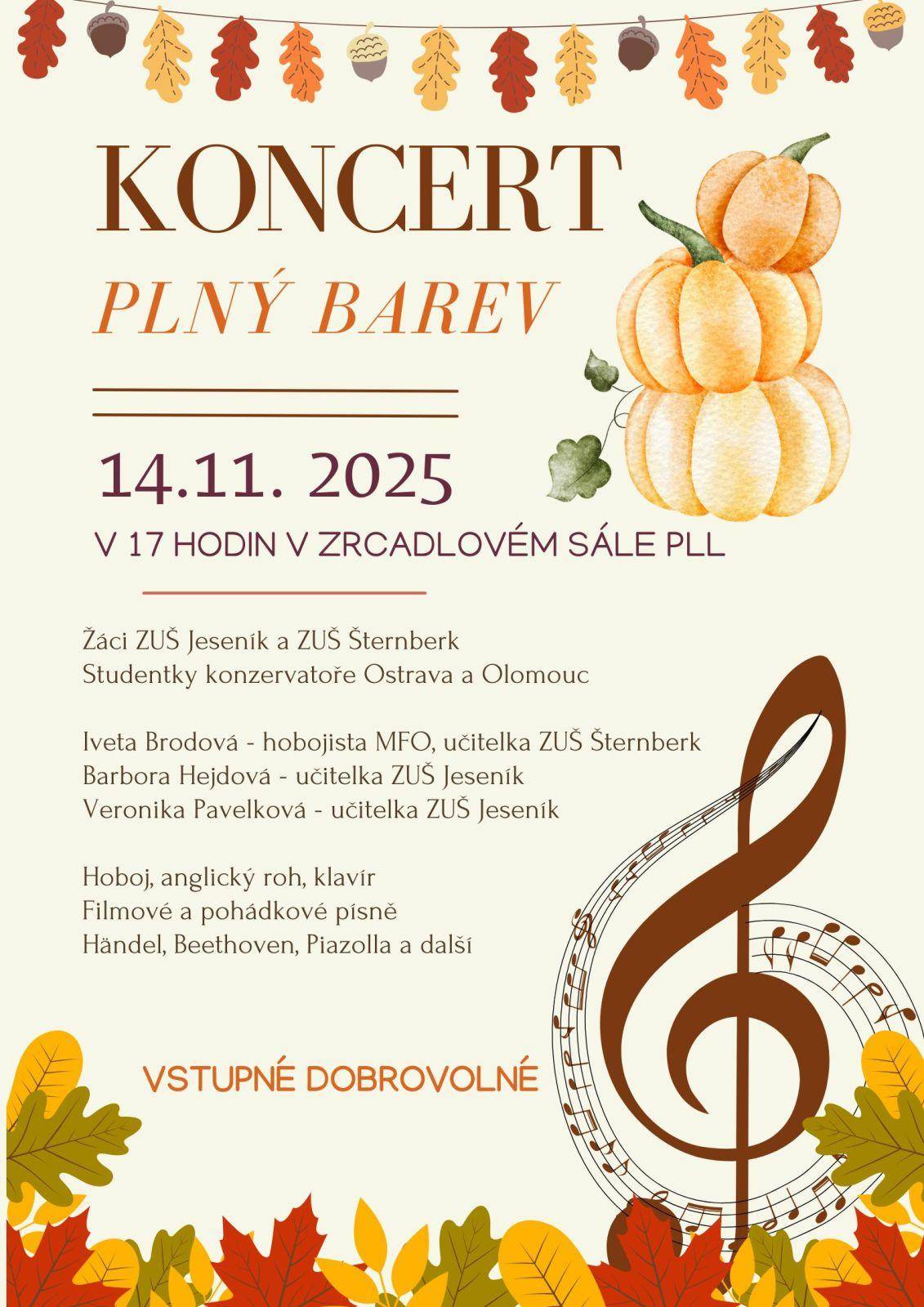 HOBOJOVÝ KONCERT ŽÁKŮ ZUŠ JESENÍK