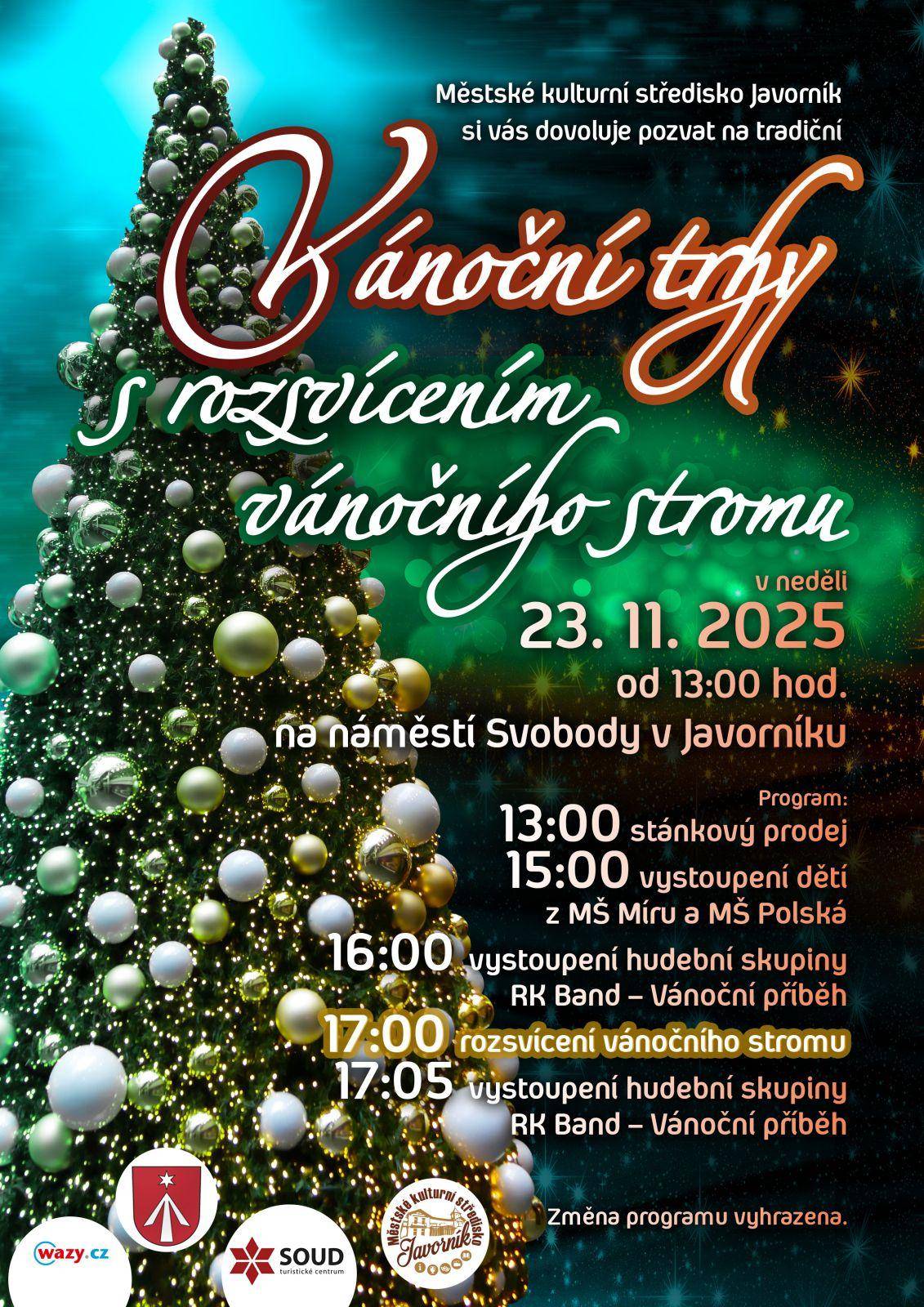 ROZSVÍCENÍ VÁNOČNÍHO STROMU