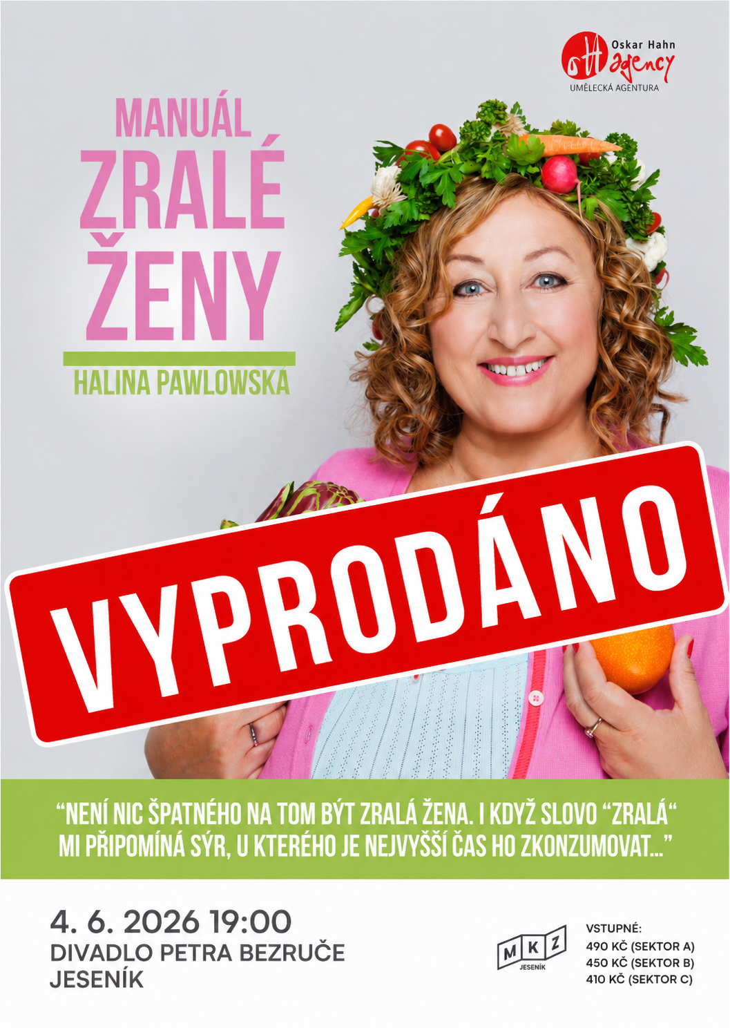 VYPRODÁNO: HALINA PAWLOWSKÁ: MANUÁL ZRALÉ ŽENY