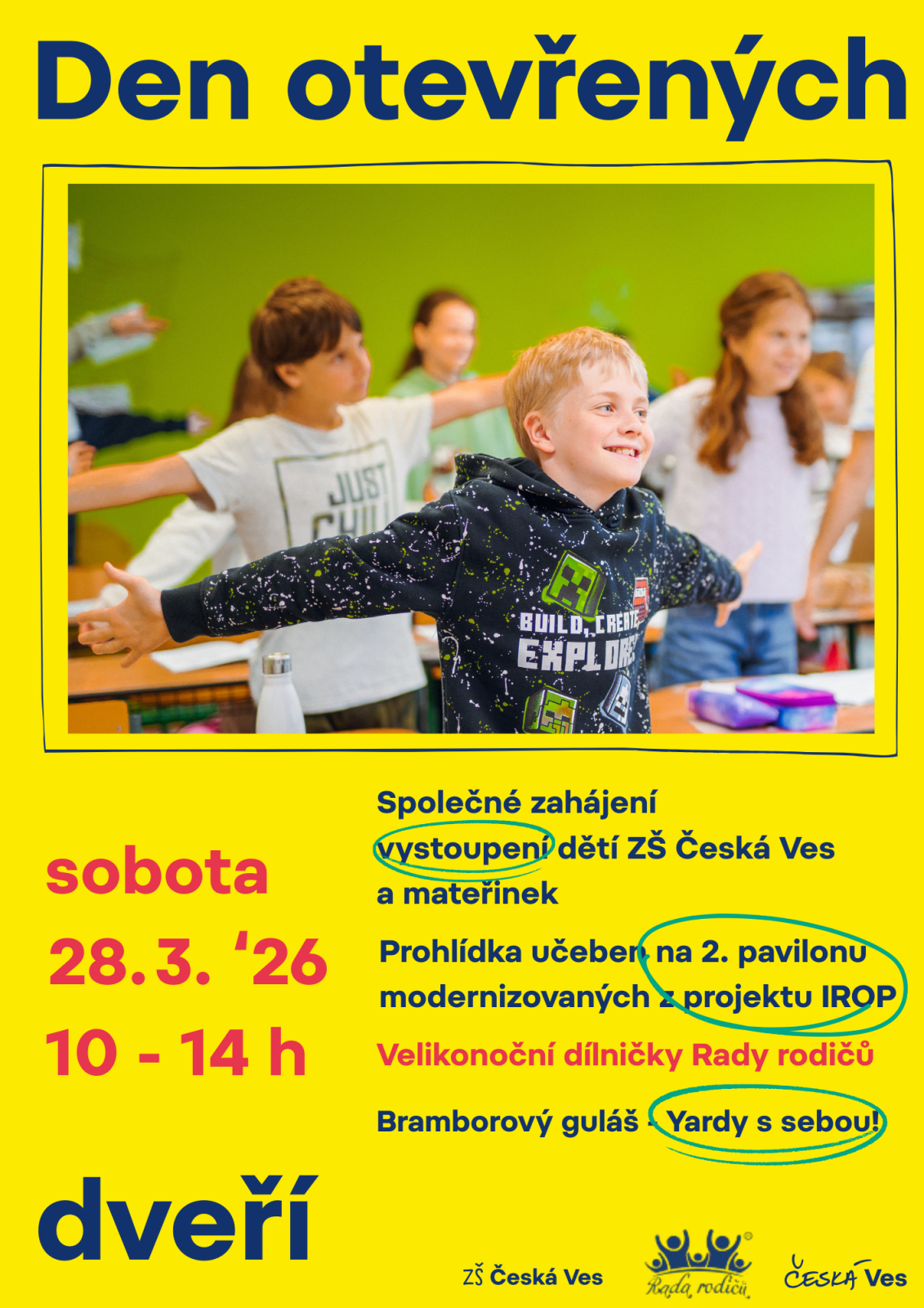 Den otevřených dveří školy ZŠ Česká Ves