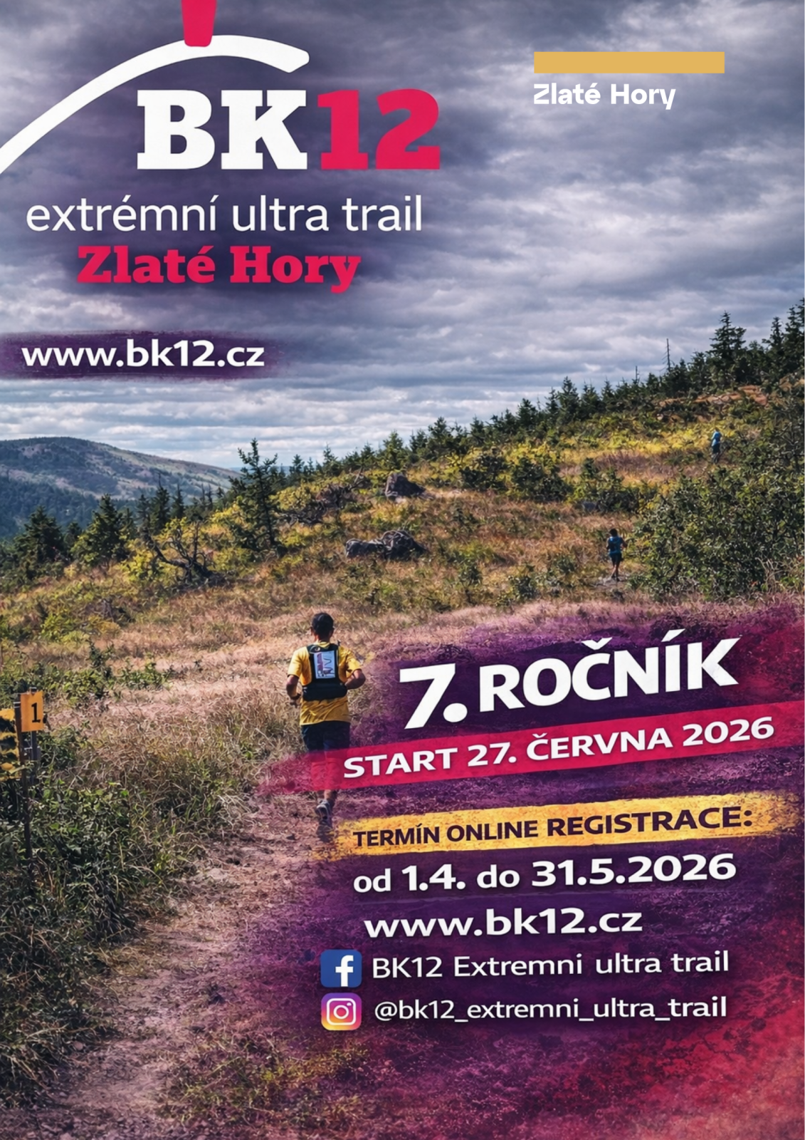 BK 12 extrémní ultra trail Zlaté Hory