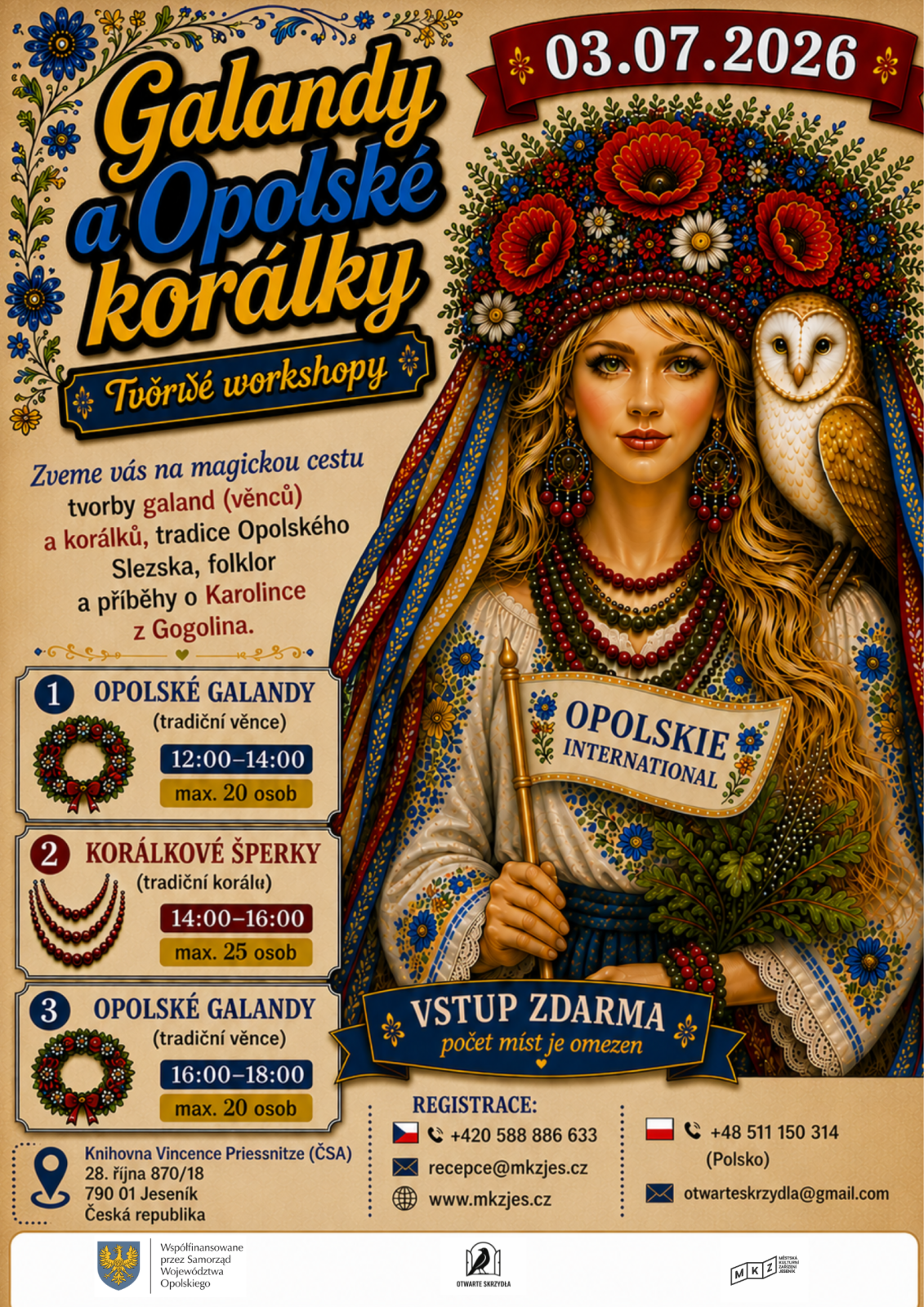 GALANDY A OPOLSKÉ KORÁLKY: TVOŘIVÉ WORKSHOPY