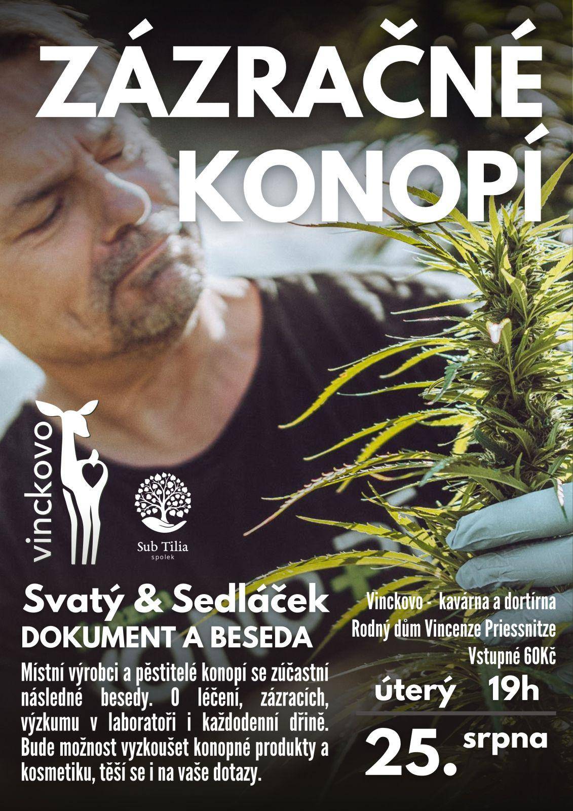 BESEDA O LÉČBĚ KONOPÍM SE SVATÝM SEDLÁČKEM