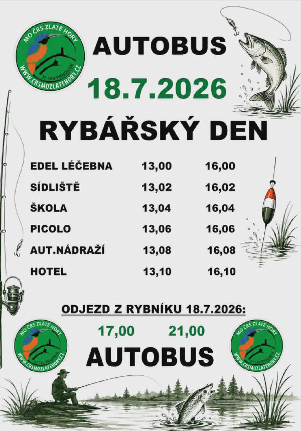 AUTOBUS NA RYBÁŘSKÝ DEN