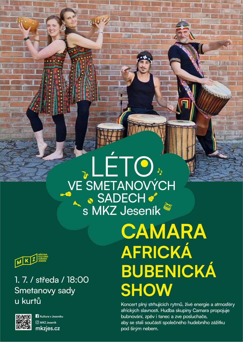 HUDBA V PARKU: CAMARA – AFRICKÁ BUBENICKÁ SHOW