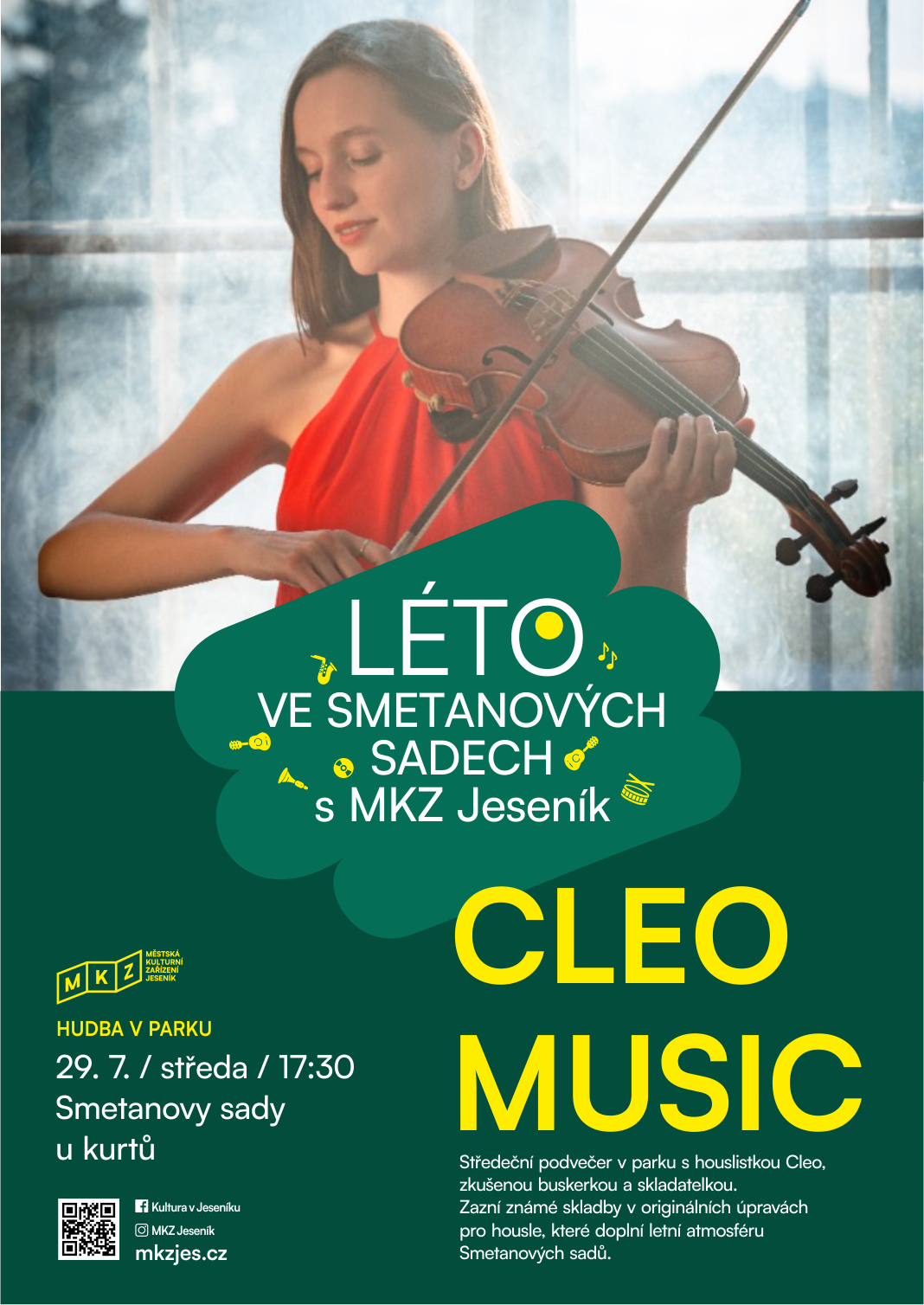 HUDBA V PARKU: CLEO MUSIC