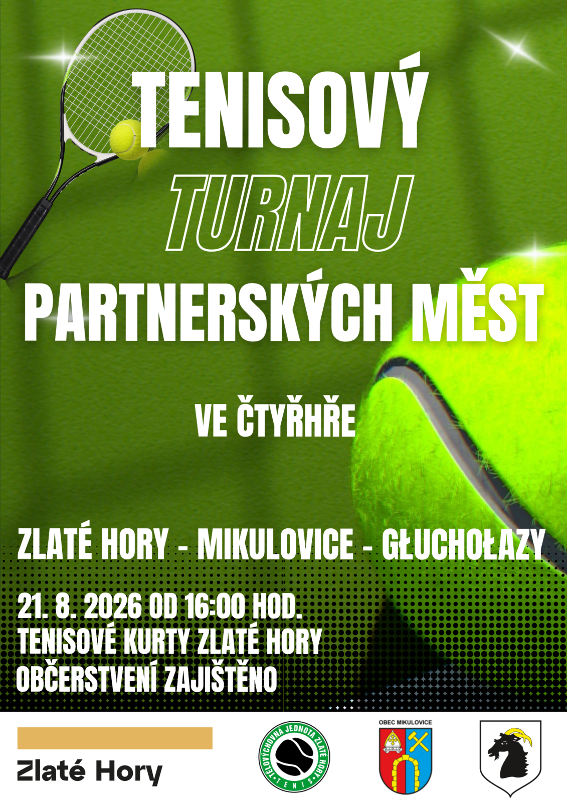 TENISOVÝ TURNAJ PARTNERSKÝCH MĚST