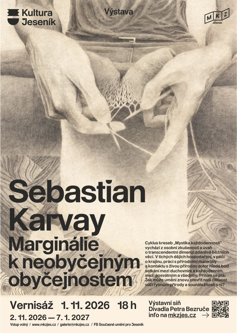 VERNISÁŽ VÝSTAVY Sebastiana Karvaye: Marginálie k neobyčejným obyčejnostem