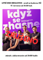 Letní kino - Když se zhasne - ZRUŠENO (Akce zrušena)