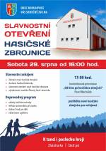 Obec Mikulovice - slavnostní otevření hasičské zbrojnice